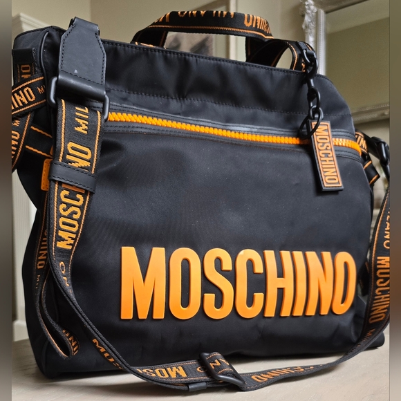 Moschino Handbags - Moschino Logo Weekender Bag